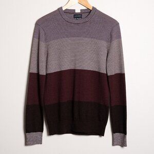 Club Monaco Mens Extra Small Soft Wool Crew Neck Sweater Pullover Maroon